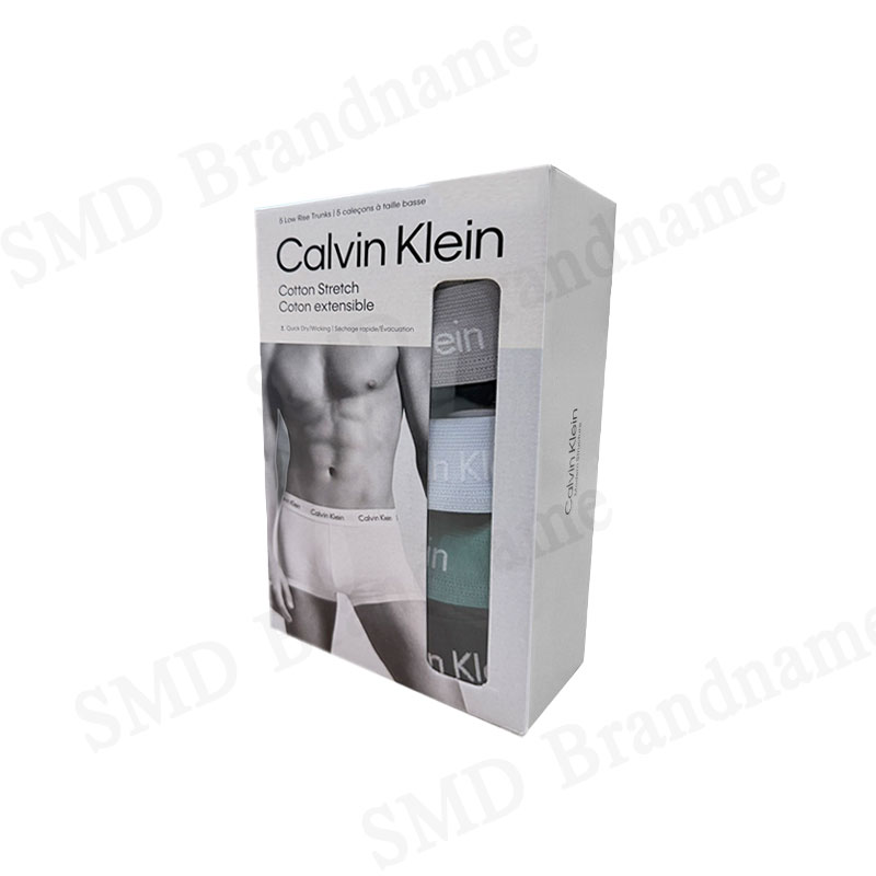 Calvin Klein กางเกงชั้นในผู้ชาย รุ่น Men's Underwear Cotton Stretch Trunks 5 Pack Code: NB2734O 3L7