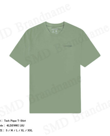 Calvin Klein เสื้อยืดคอกลมผู้ชาย รุ่น Tech Pique T-Shirt Code: 4LD298G LKJ