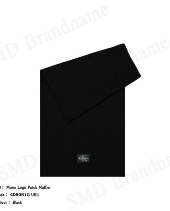 Calvin Klein ผ้าพันคอ รุ่น Mono Logo Patch Muffler Code: 4D8081G UB1