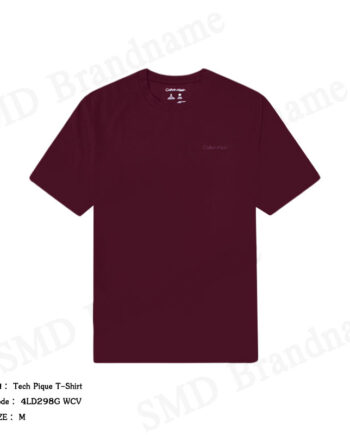 Calvin Klein เสื้อยืดคอกลมผู้ชาย รุ่น Tech Pique T-Shirt Code: 4LD298G WCV