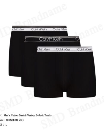 Calvin Klein กางเกงชั้นในผู้ชาย รุ่น Men's Cotton Stretch Variety 3-Pack Trunks Code: NP2312O UB1