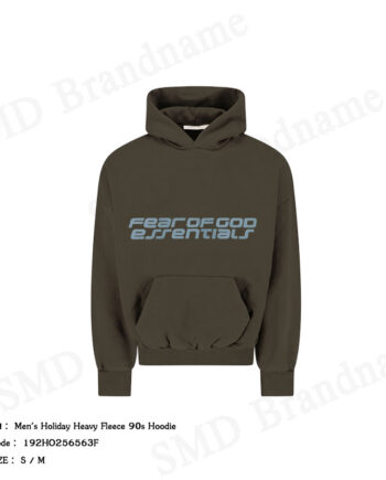 Essentials Fear of God เสื้อสเวตเตอร์ผู้ชาย รุ่น Men's Holiday Heavy Fleece 90s Hoodie Code: 192HO256563F