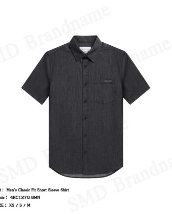 Calvin Klein Jeans เสื้อเชิ้ตแขนสั้นผู้ชาย รุ่น Men's Classic Fit Short Sleeve Shirt Code: 4RC127G 8MN
