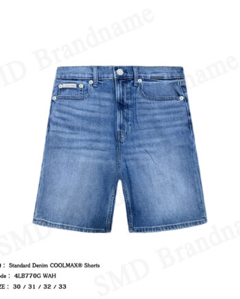 Calvin Klein Jeans กางเกงยีนส์ขาสั้นผู้ชาย รุ่น Standard Denim COOLMAX® Shorts Code: 4LB770G WAH