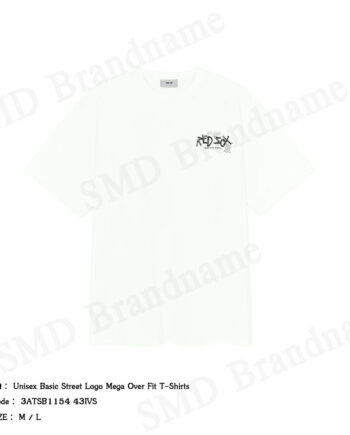 MLB เสื้อยืดคอกลมแขนสั้น รุ่น Unisex Basic Street Logo Mega Over Fit T-Shirts Code: 3ATSB1154 43IVS
